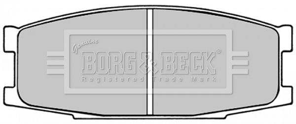 BORG & BECK Комплект тормозных колодок, дисковый тормоз BBP1330